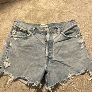 Agolde size 29 cut off jeans shorts light wash